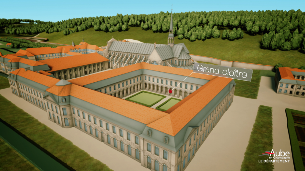 Abbaye de Clairvaux - modele 3D