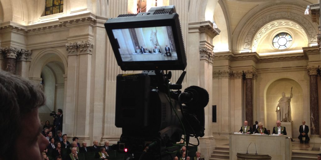 Captation - Institut de France 2016 - coupole interieure - camera sony FS7