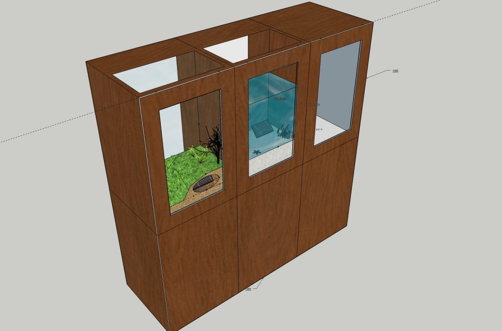 Universcience - Exposition Pasteur - modele 3D - 3/4 haut gauche