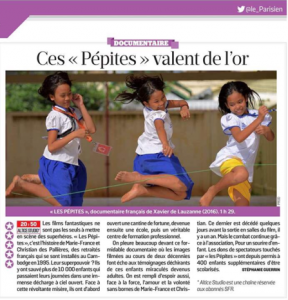 le parisien - ces pepites valent de l'or - Les Pepites - un film de Xavier de Lauzanne