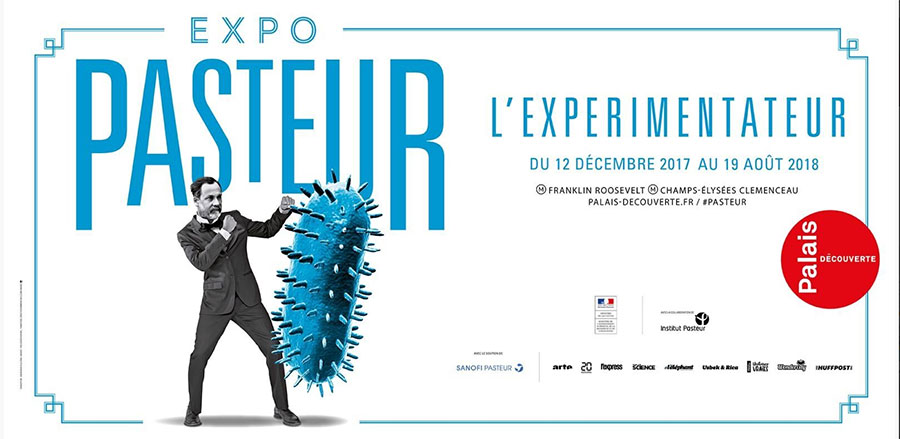 UNIVERSCIENCE - Expo Pasteur - Culture des bacteries - Affiche